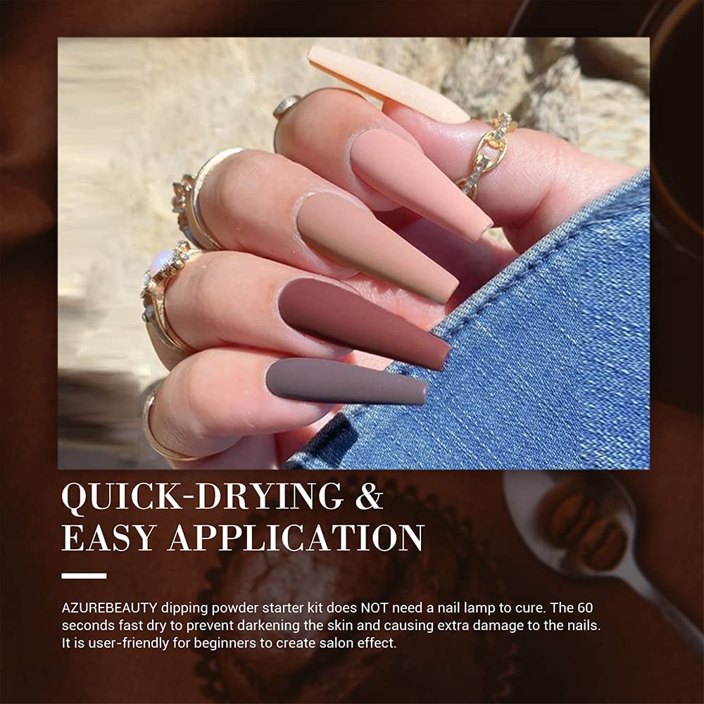AZUREBEAUTY aplicación sin lámpara: secado rápido para uñas.