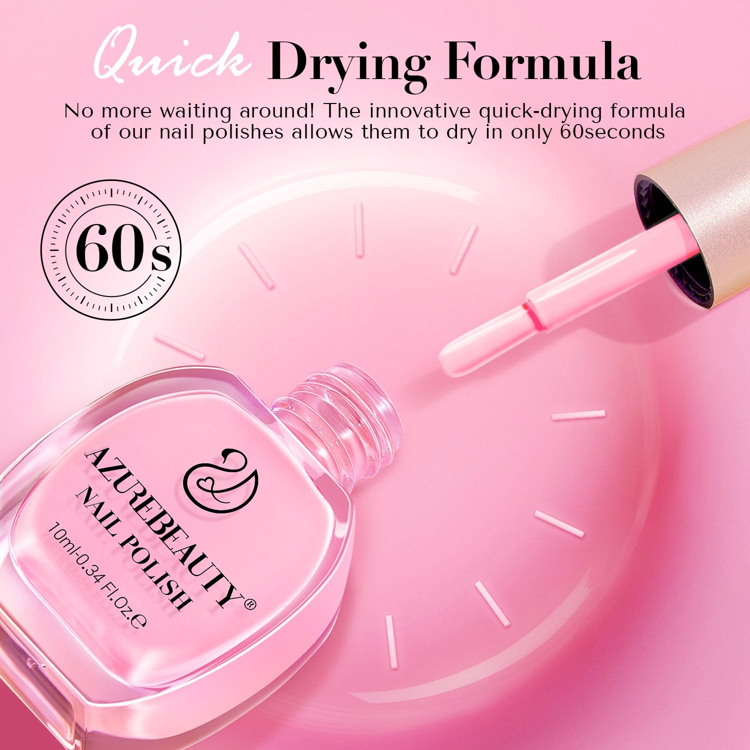 AZUREBEAUTY aplicación rápida sin lámpara, manicura en minutos