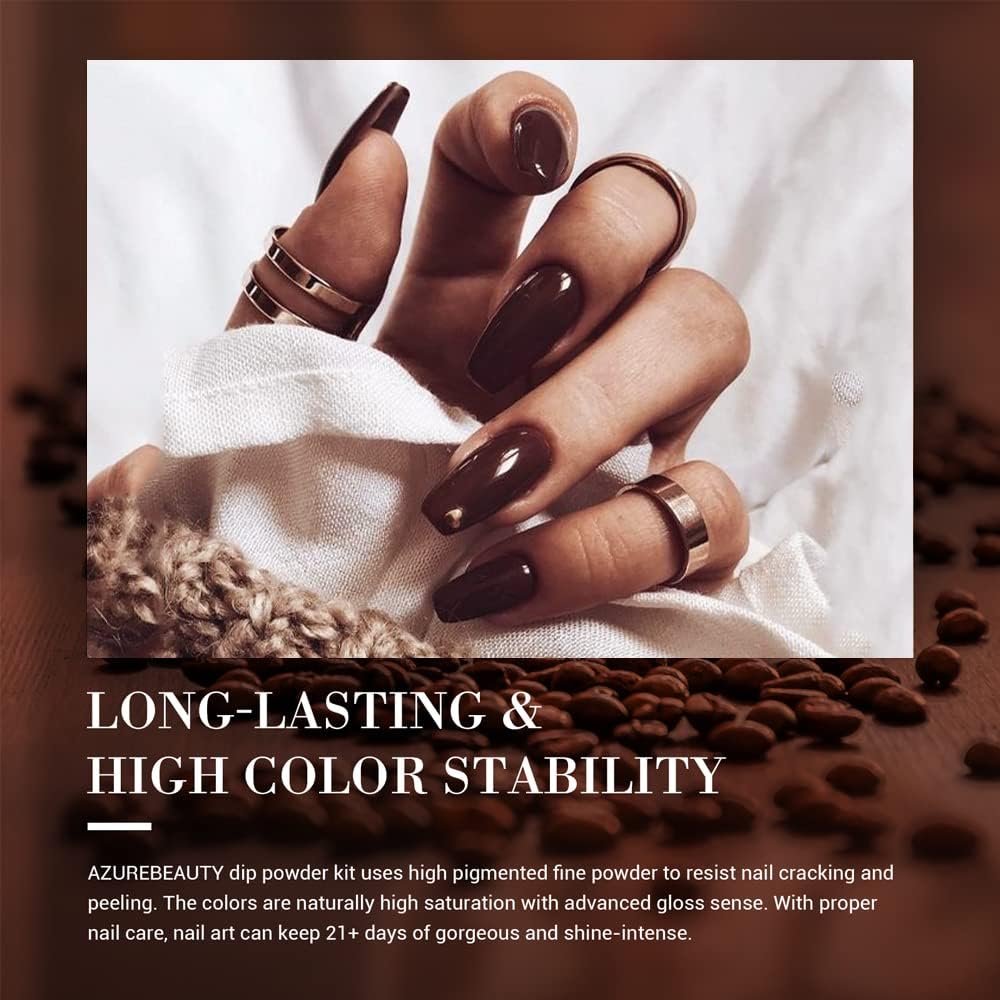 AZUREBEAUTY brillo impecable y duración prolongada para uñas recién hechas.
