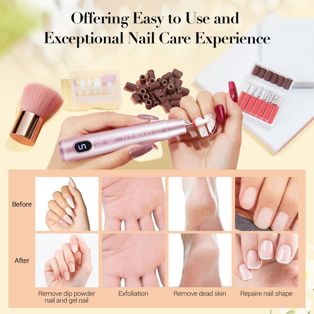 AZUREBEAUTY cabeza cerámica en espiga para cutículas suaves y precisas.