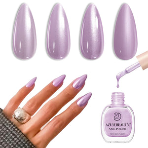 AZUREBEAUTY Esmalte Dreamy Purple en botella 10ml, acabado natural y rápido