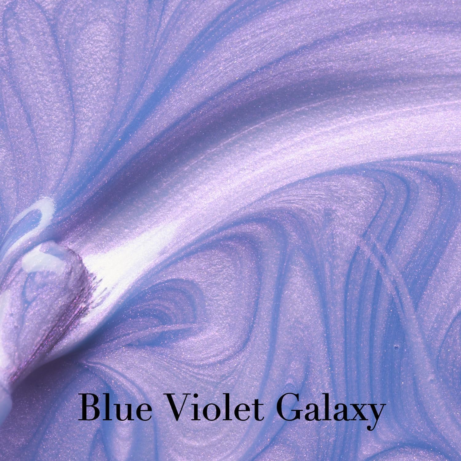AZUREBEAUTY galaxia azul-violeta con brillo perlado en uñas