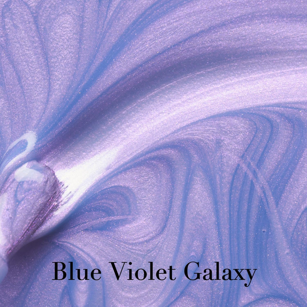AZUREBEAUTY galaxia azul-violeta con brillo perlado en uñas