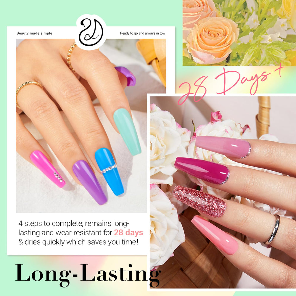 AZUREBEAUTY líquidos para inmersión: base, activador y acabado duradero para uñas resistentes.