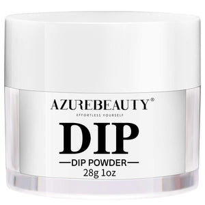 AZUREBEAUTY polvo dip claro para uñas, acabado translúcido y duradero.