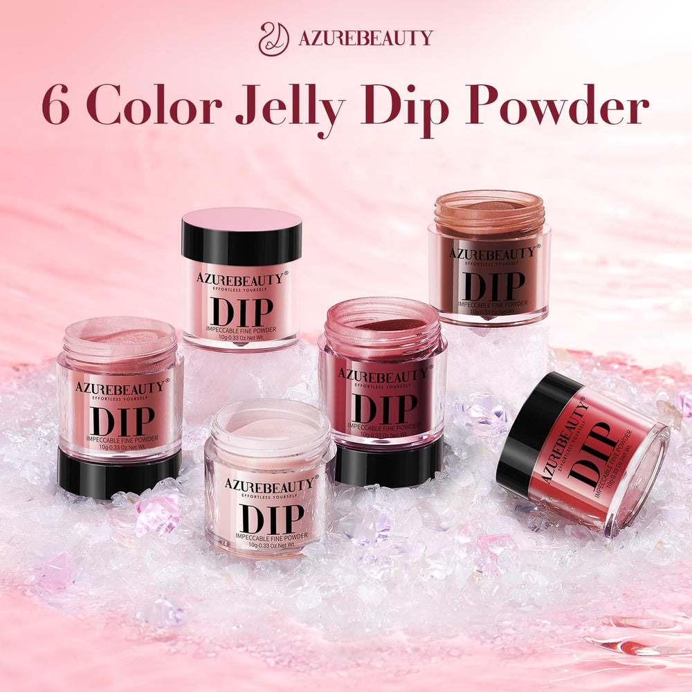 AZUREBEAUTY polvos dip facilidad de uso para principiantes, manicura suave