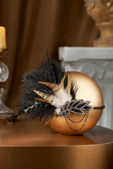BABEYOND diadema años 20 con lentejuelas y plumas, da un toque glamoroso