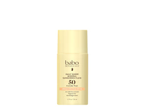 Babo Botanicals fluido mineral ligero para rostro con SPF50