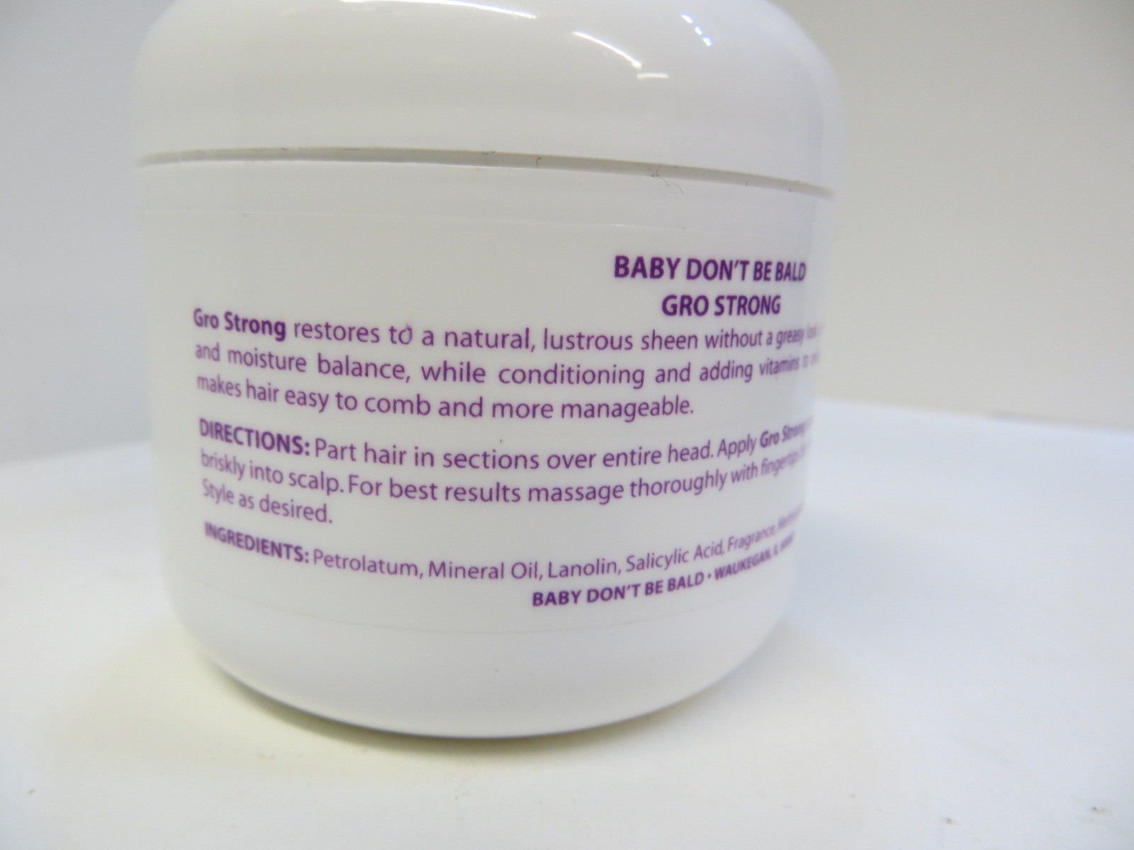 Baby Don't Bald Gro Strong, aplicacion-cabello, facilita una aplicación suave y controlada.