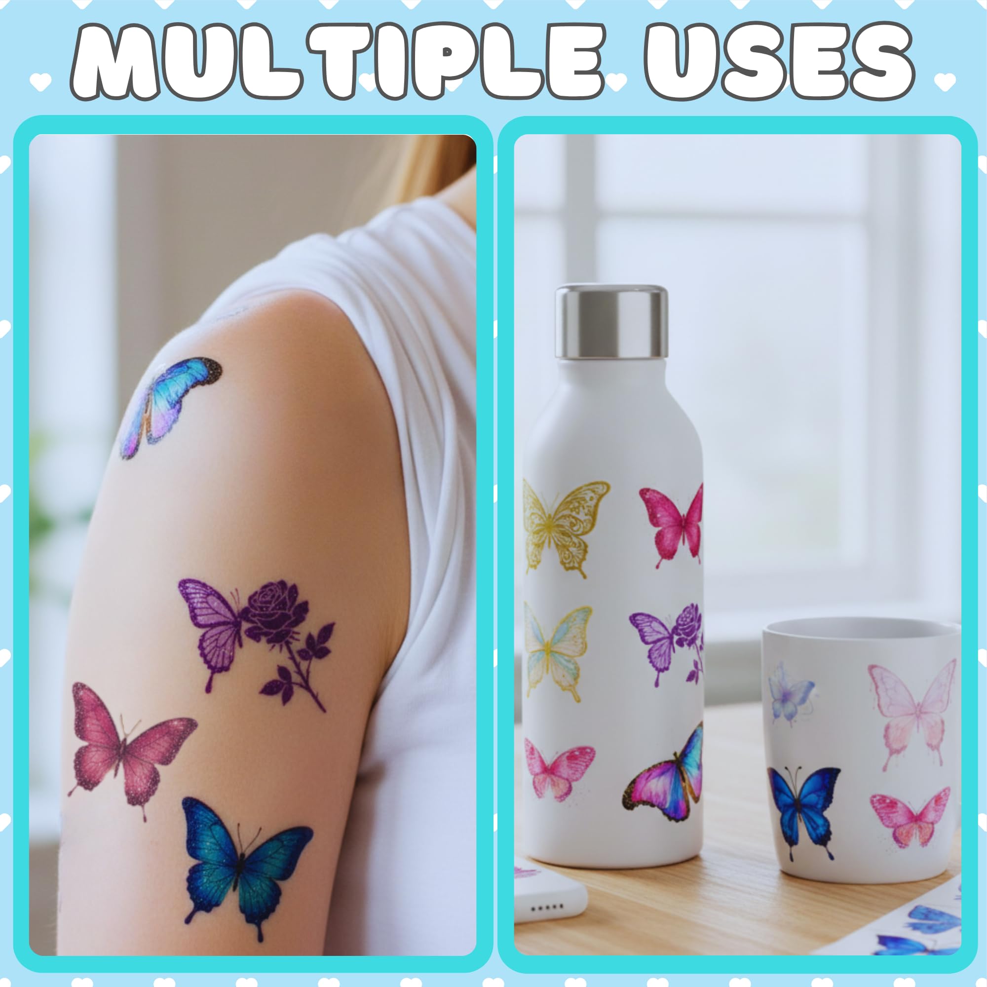Backtopeia tatuajes mariposa brillantes ideas para actividades creativas