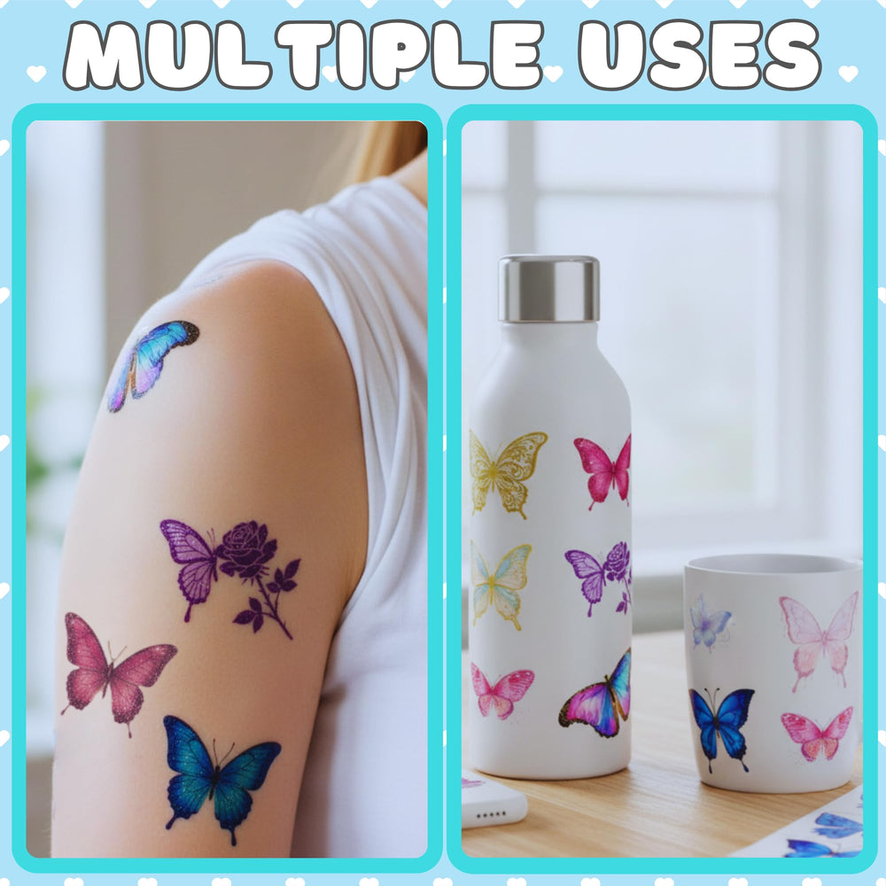 Backtopeia tatuajes mariposa brillantes ideas para actividades creativas