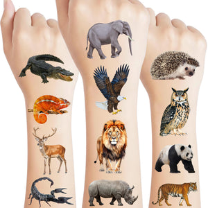 Backtopeia tatuajes selva realistas: ideales para fiestas temáticas y recuerdos duraderos