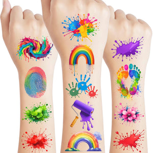 Backtopeia tatuajes temporales de pintura, colores vivos para fiestas y actividades creativas.
