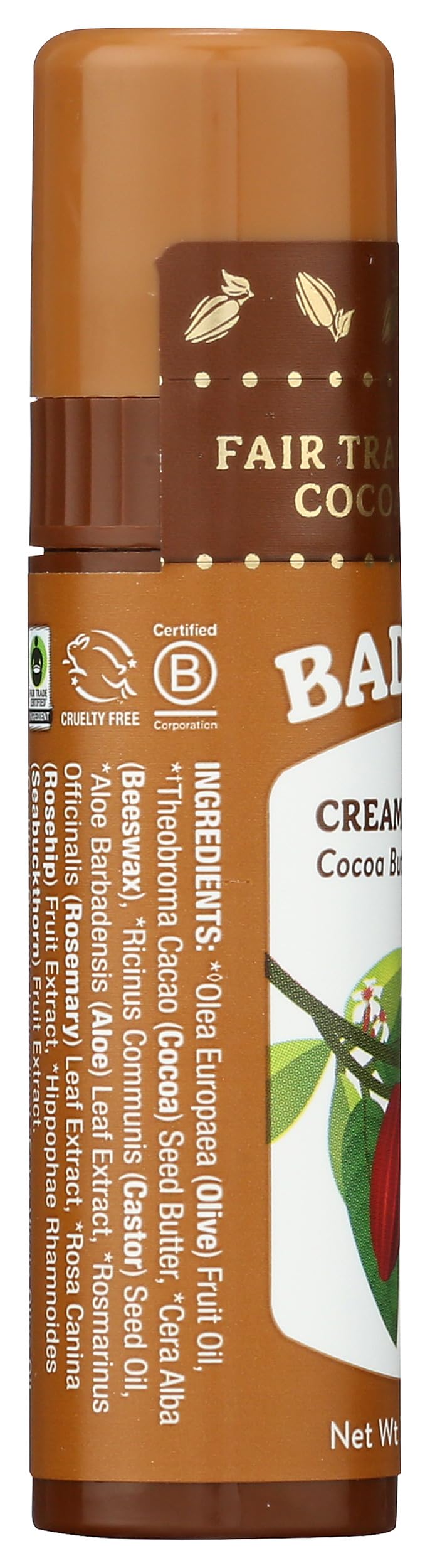 Badger envase minimalista bálsamo labios cacao