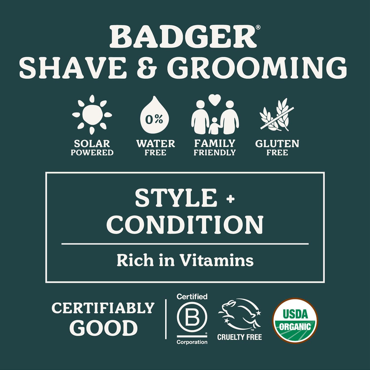 Pomo Badger muestra peinados clásicos o texturizados sin grasa.