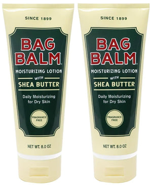 Bag Balm Hidratante Cuerpo, frente del tubo, hidratación suave para piel seca.