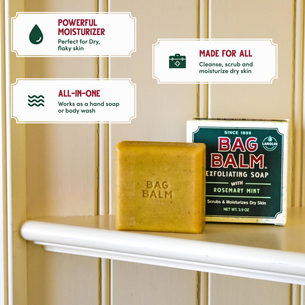 Bag Balm barra cuerpo hidratación diaria: piel suave tras la ducha