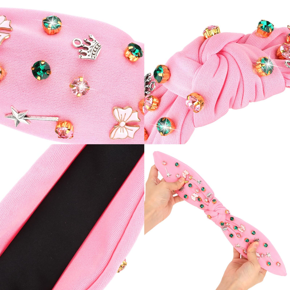 Bahaby diadema nudo lazo rosa, añade toque femenino.