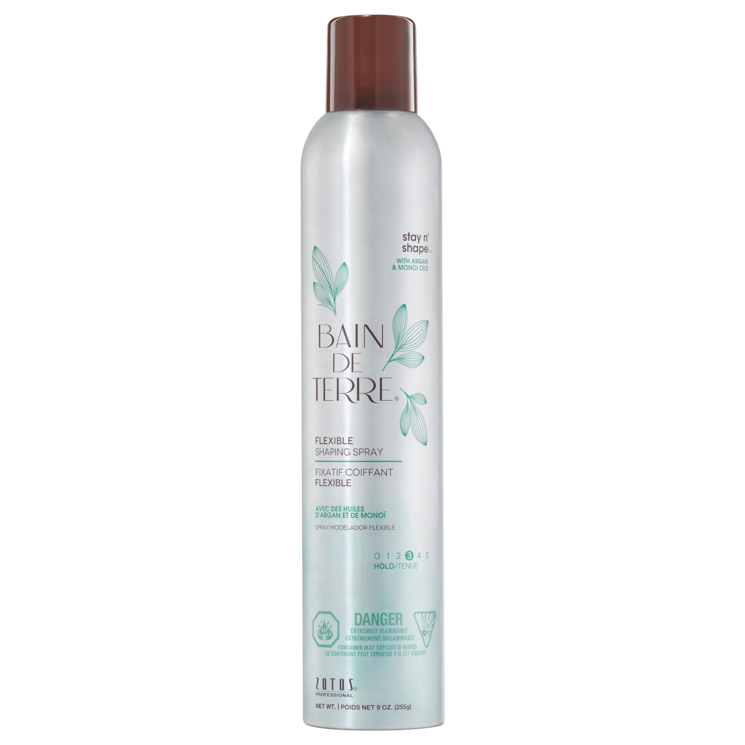 Bain de Terre Stay N' Shape: botella frontal con fijación flexible y brillo natural
