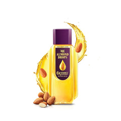 Bajaj Almond Drops, botella de 300 ml, para cabello suave.