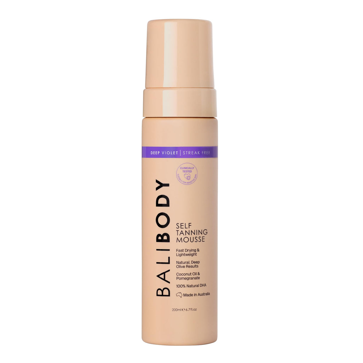 Bali Body Bronceadora violeta profunda con subtonos oliva.