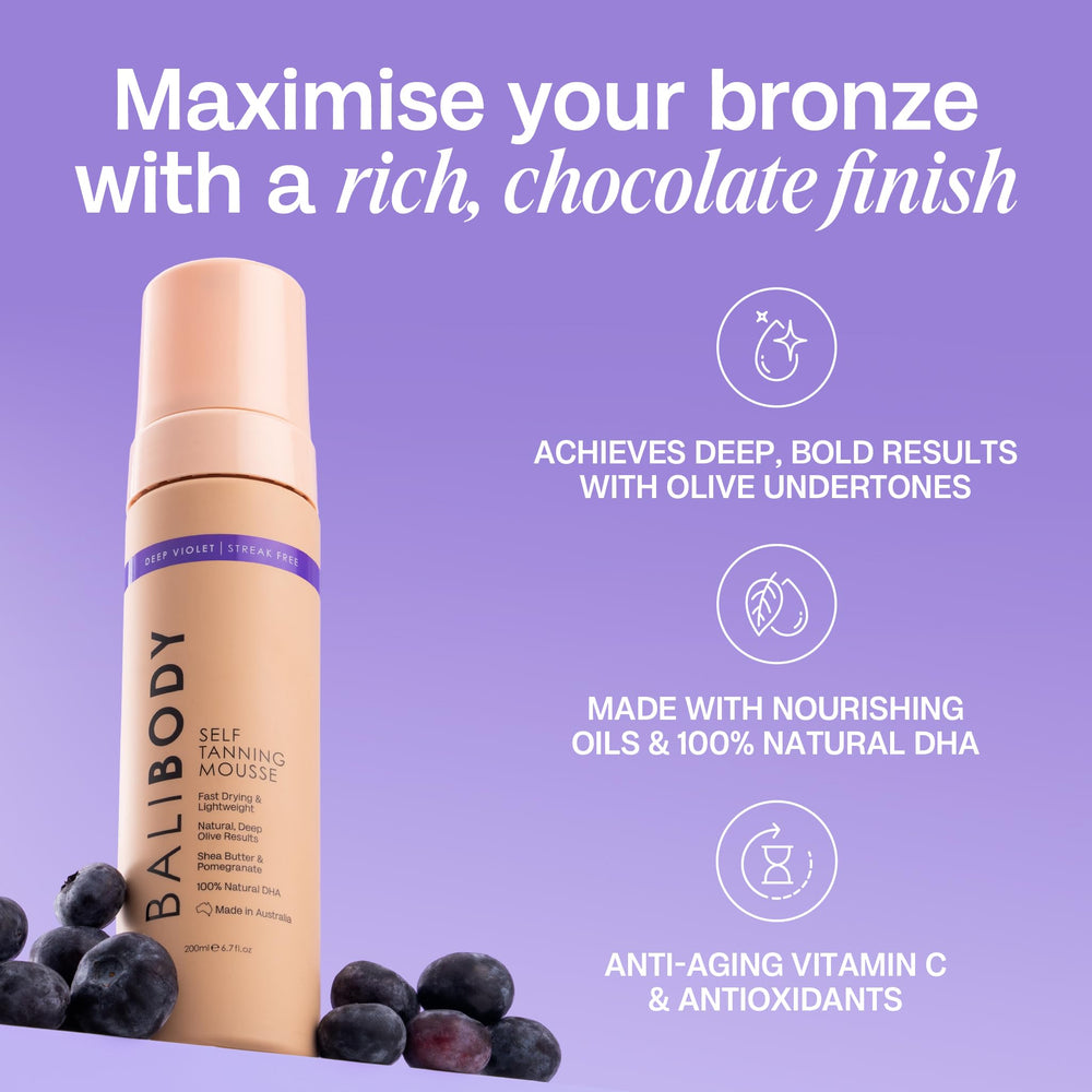 Bali Body Mousse, tono oscuro natural.