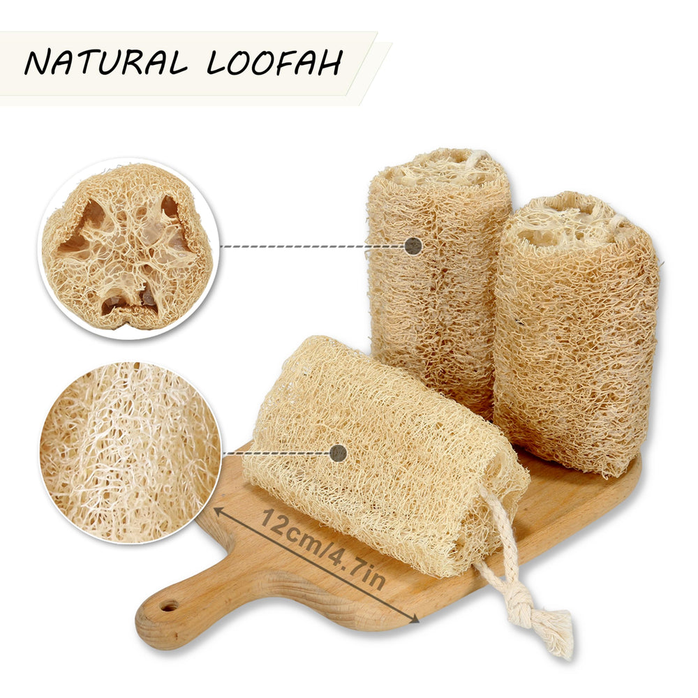 Balifeel lufa natural con textura suave, ideal para exfoliar sin irritar la piel.