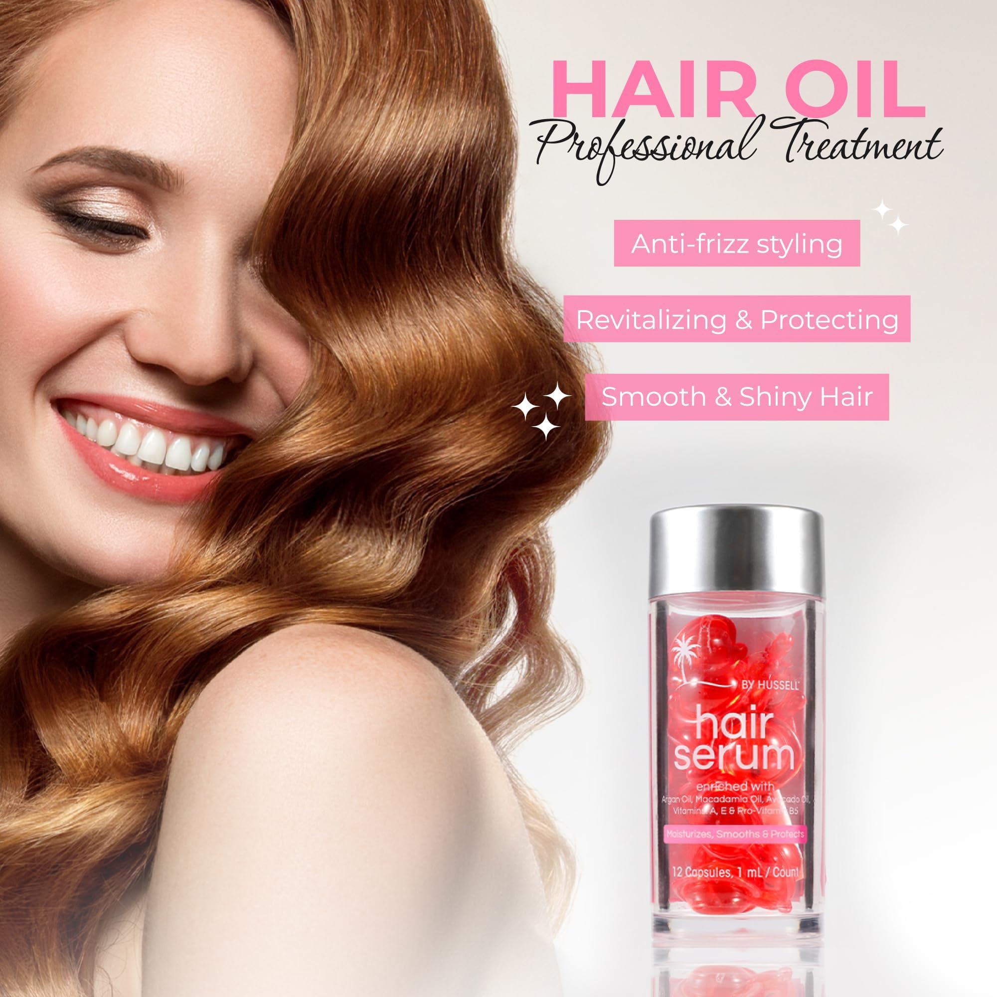 Capsulas Bali Secret con aceite de argán, nutrición para el cabello.
