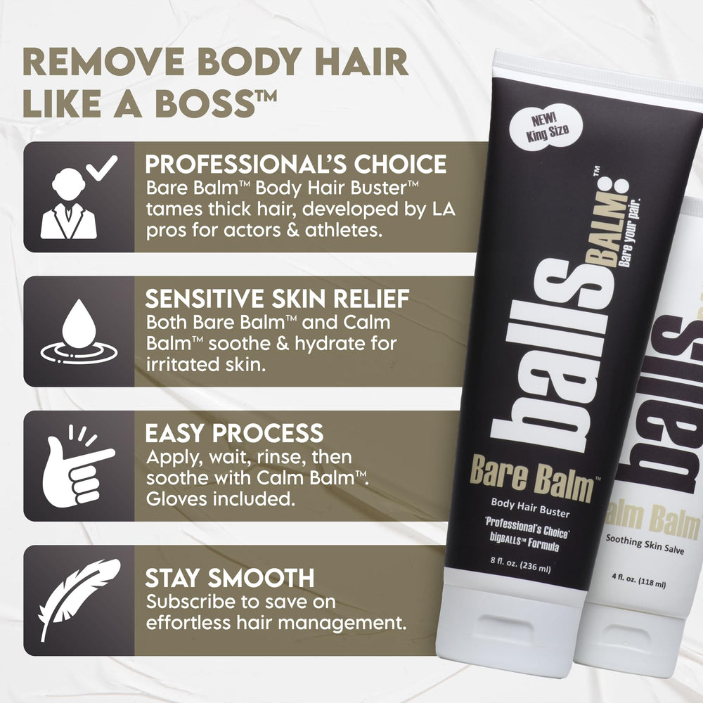 ballsBALM Bare Balm, foco formula-bigballs, aplica con suavidad en zonas sensibles.