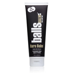 ballsBALM Bare Balm, foco tubo-8oz, facilita manejo del vello corporal con comodidad.