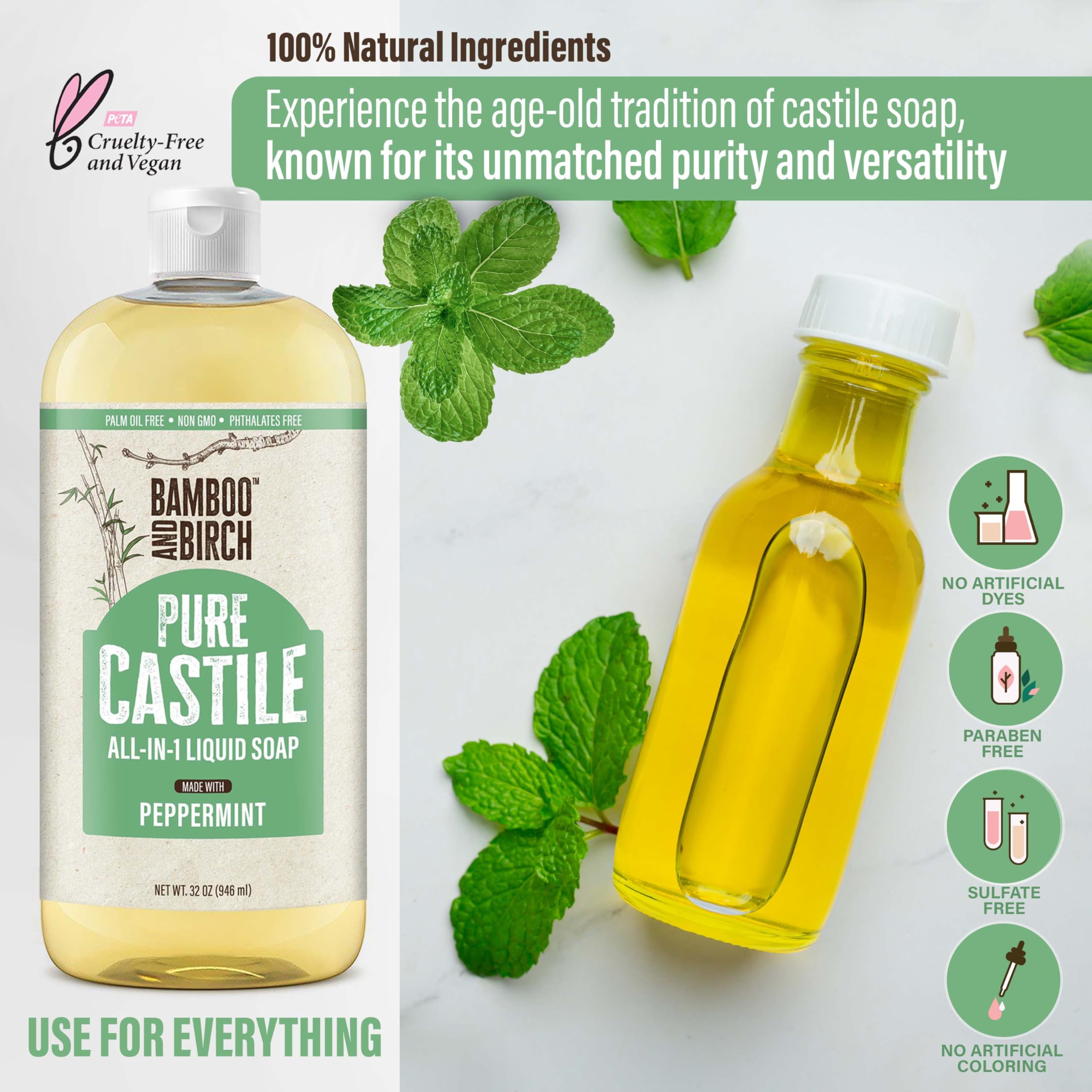 BAMBOO AND BIRCH formula vegana y cruelty-free para uso diario