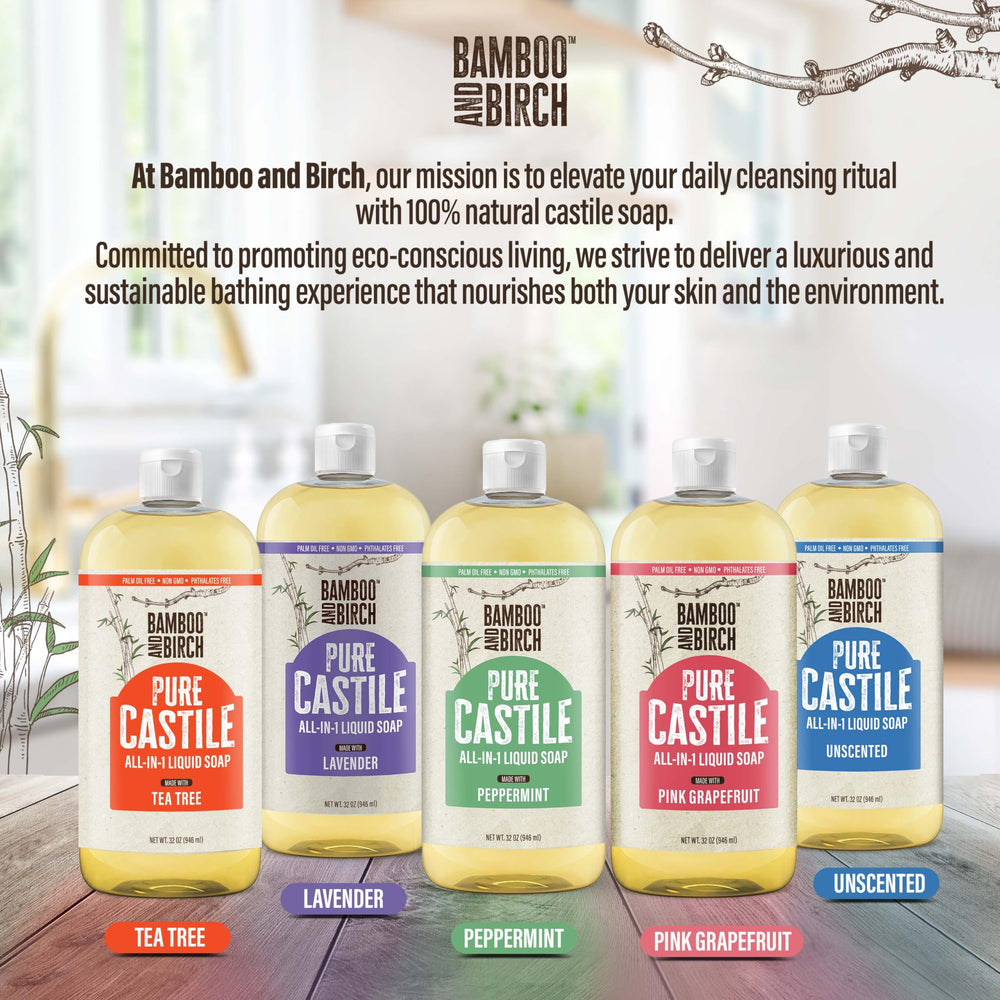 BAMBOO AND BIRCH aroma mentolado natural mejora la experiencia de ducharse