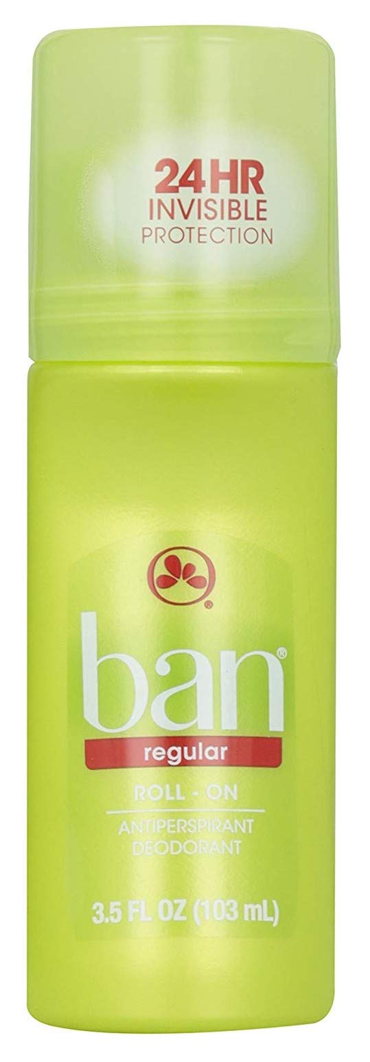 Ban Desodorante rodillo regular, paquete doble para frescura diaria y protección.