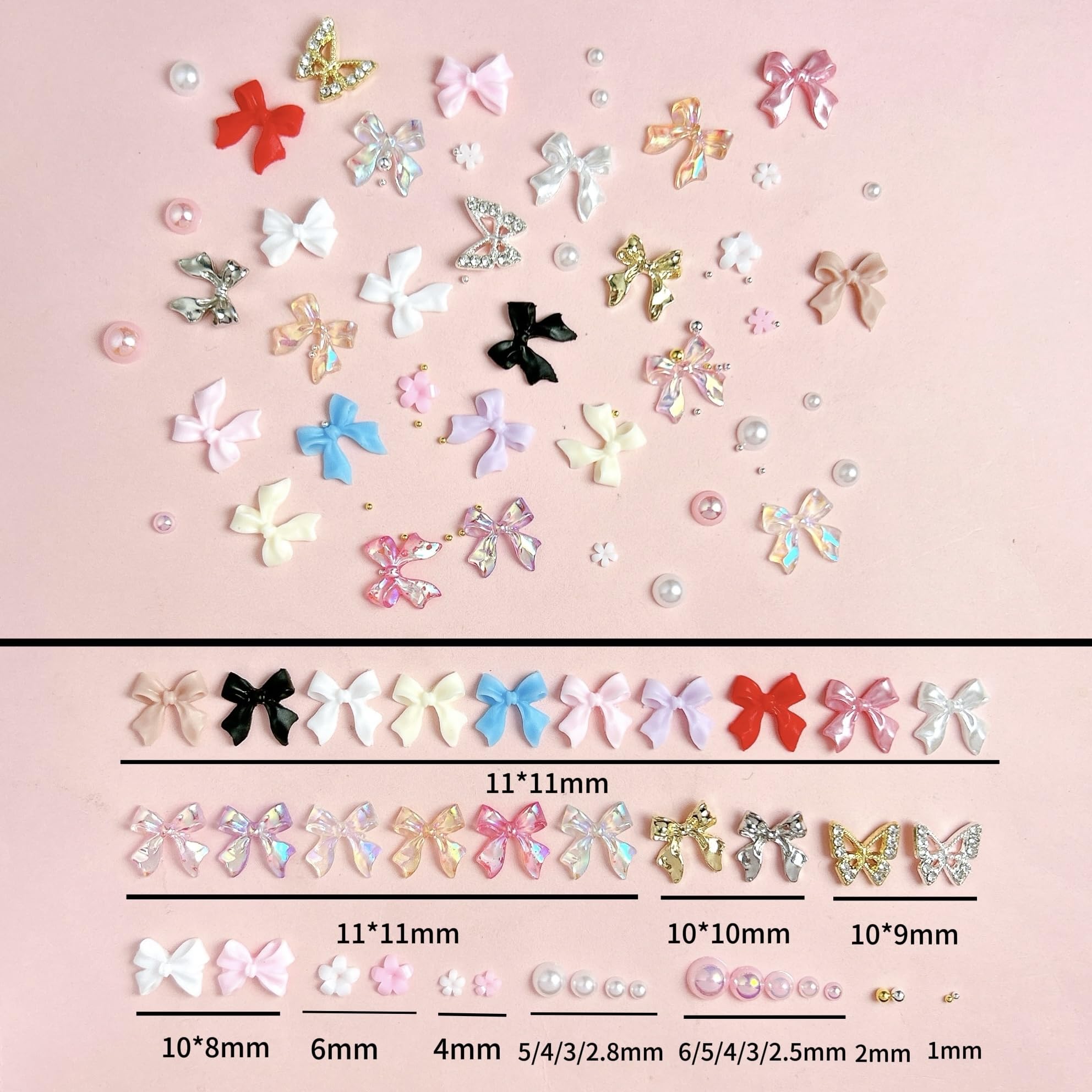 BANA ART Mariposas doradas: acentos luminosos para uñas