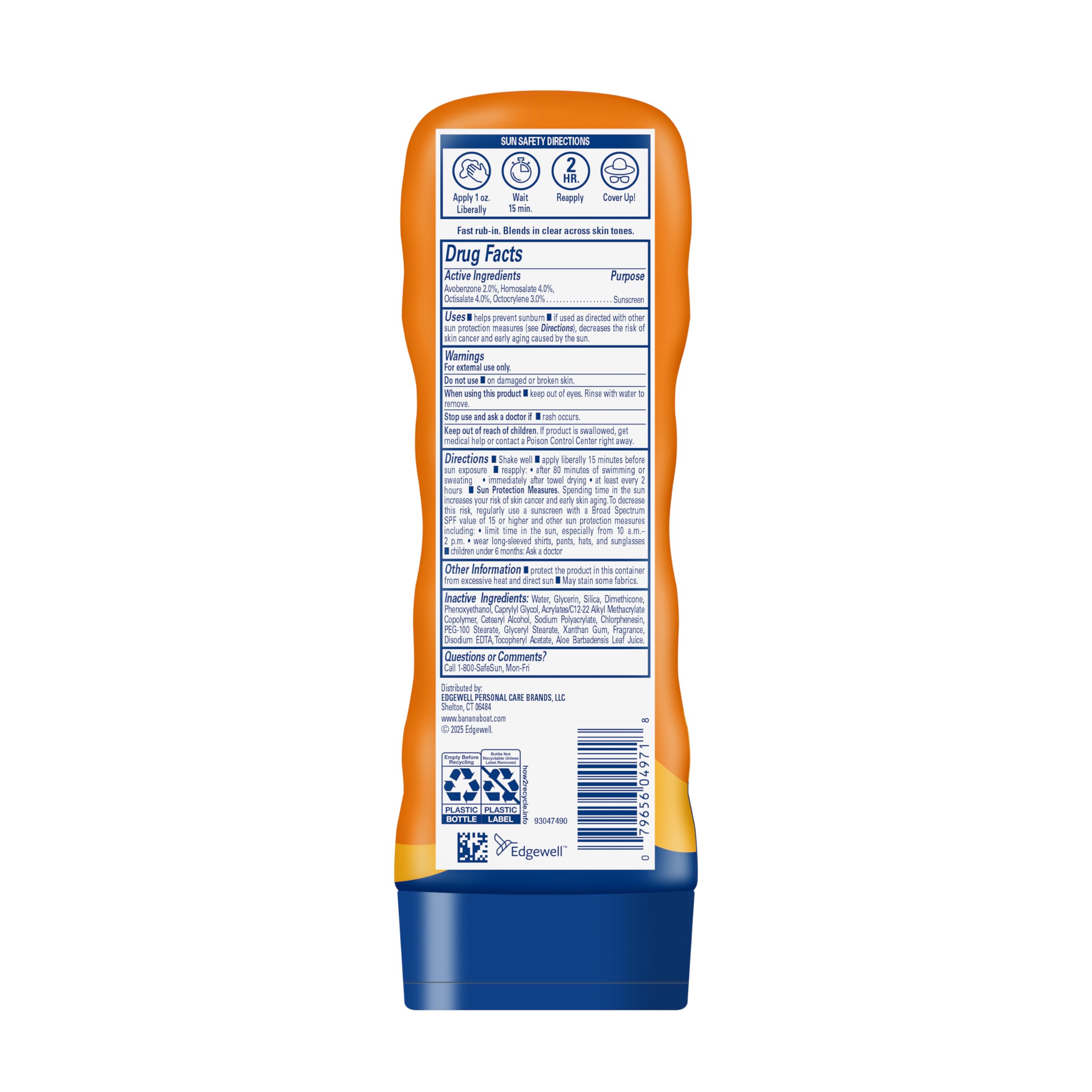 Banana Boat Sport Ultra Loción Solar SPF 30, protección UV clara y suave.