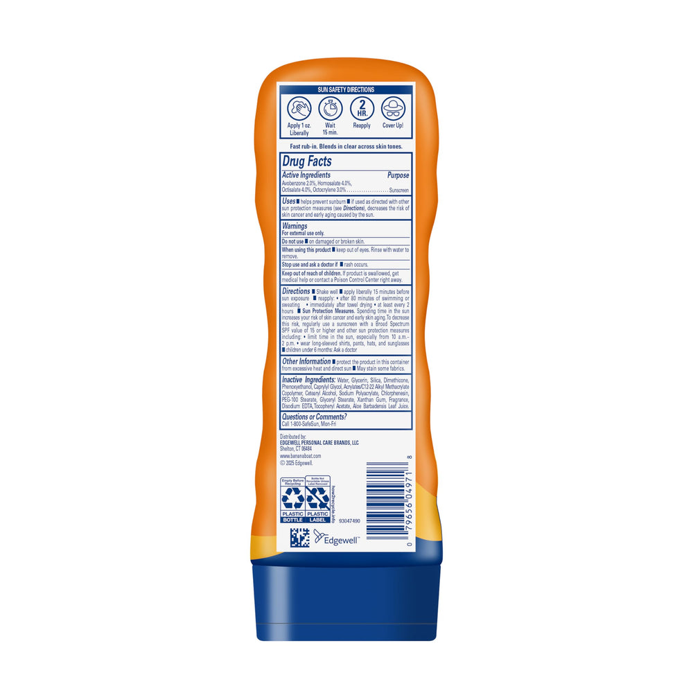 Banana Boat Sport Ultra Loción Solar SPF 30, protección UV clara y suave.