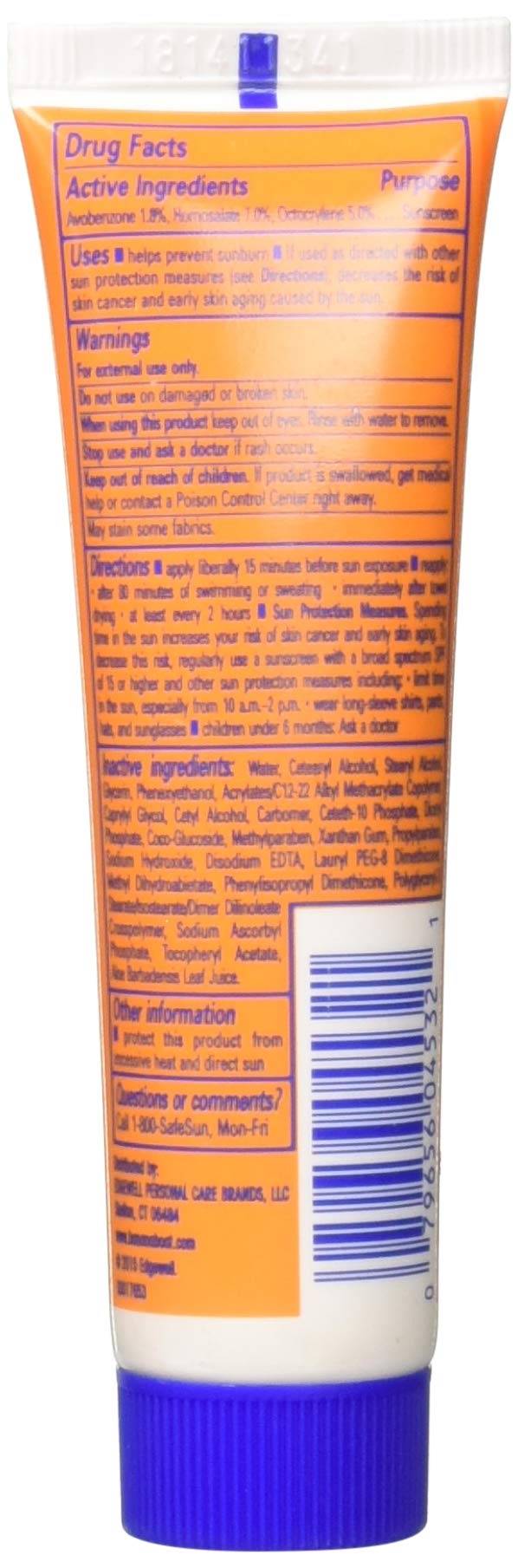 Banana Boat Sport Ultra SPF 30, etiqueta libre de oxybenzone, piel sensible segura.
