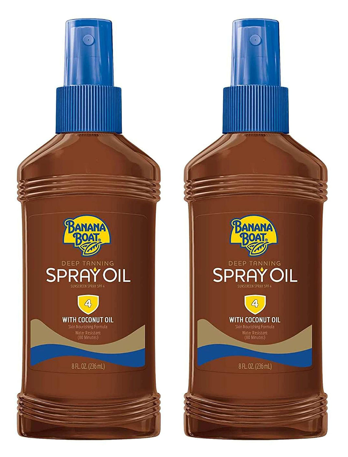 Banana Boat bronceado profundo SPF4 en spray con coco para piel suave
