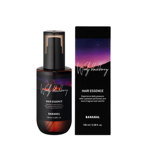 Bananal 2-en-1 Aceite Perfume para Cabello, botella, aroma suave para uso diario.