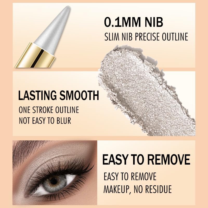 Delineador Bangfeng gotico ofrece trazo definido y control para looks precisos.