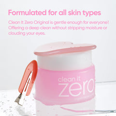 BANILA CO Clean it Zero Original emulsifies with water for a thorough rinse