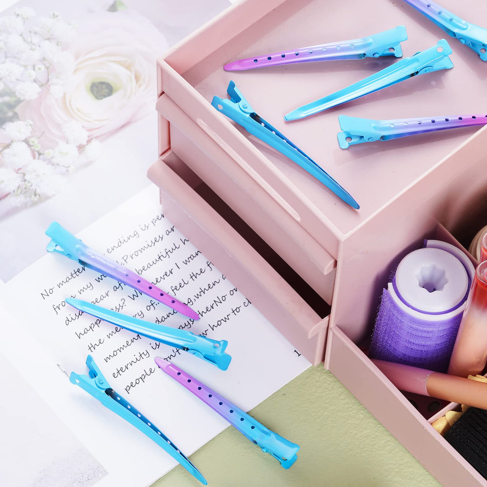 Pinza de cabello para peinado diario Bantoye gradiente azul