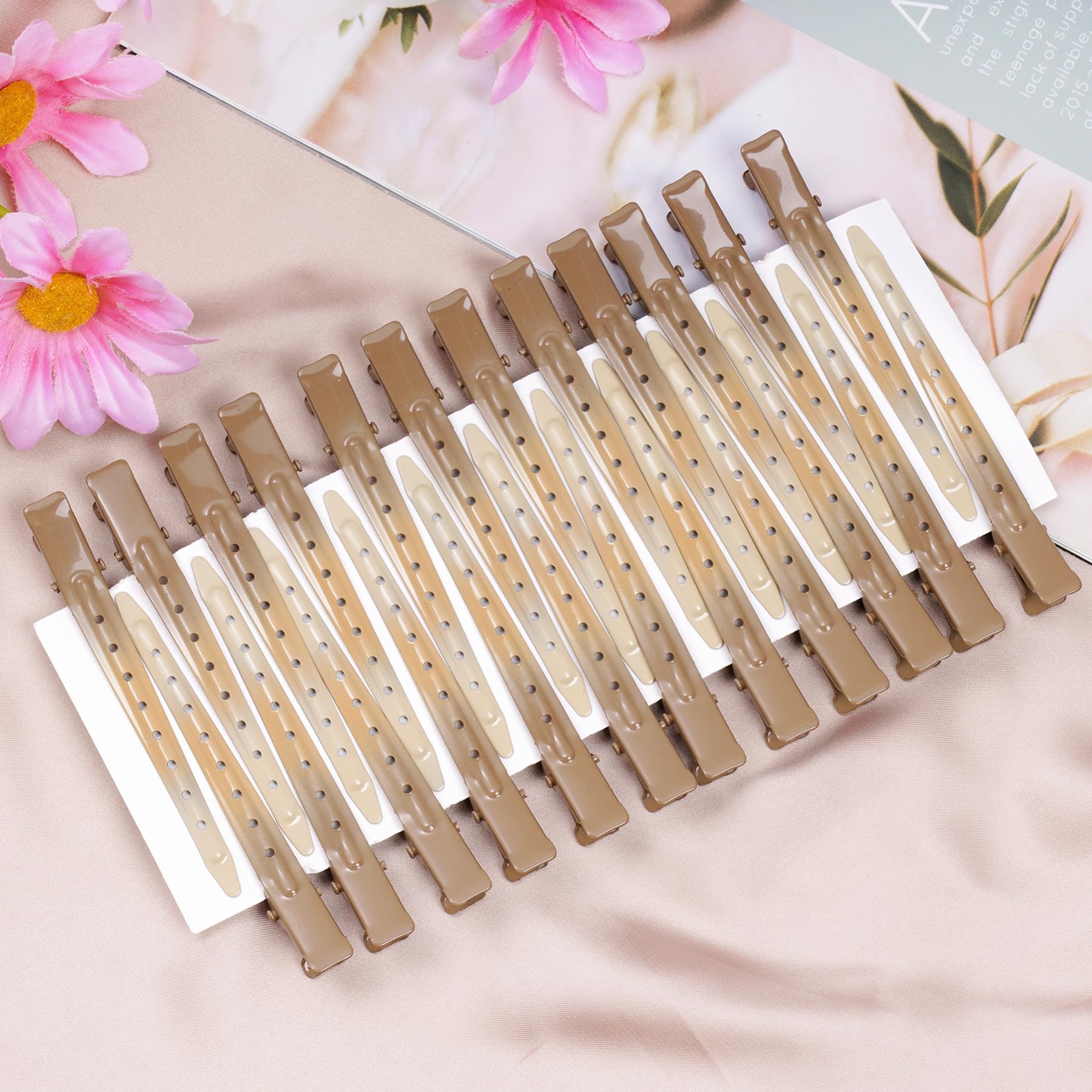 Bantoye cocodrilo metálicas, sección de cabello para cortes y rizos.