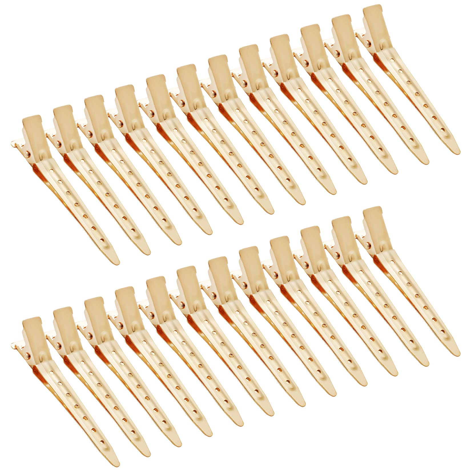 Pinzas Bantoye de pato dorado, 2,75 pulgadas, ideal para seccionar cabello.