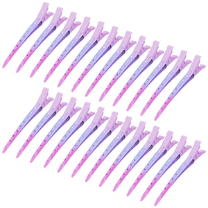 Pinzas Bantoye de pico de pato en rosa degradado para peinado suave y seguro.