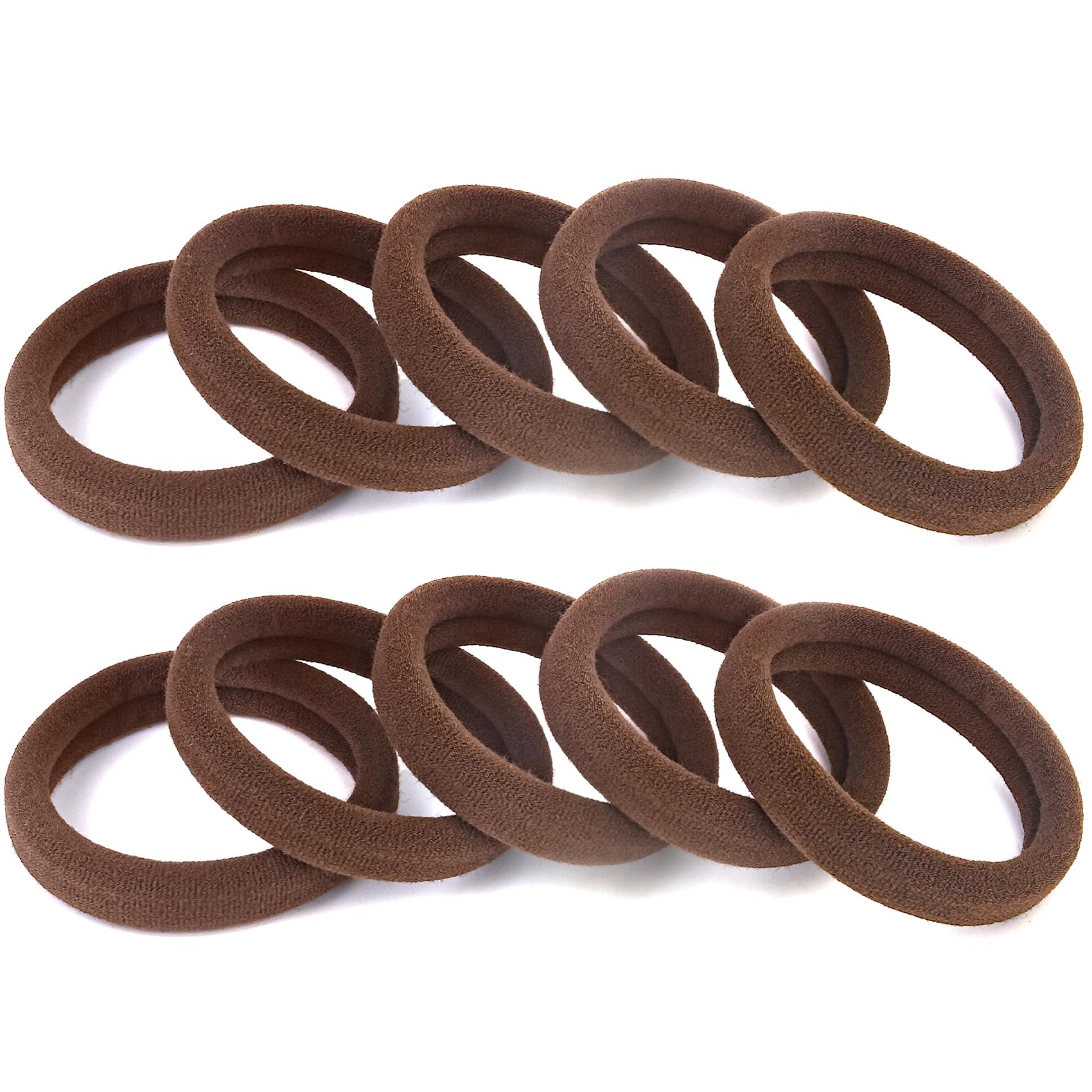 Baoli coleteros grandes marrones para cabello grueso, comodidad y sujeción sin tirones.
