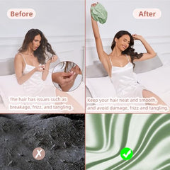 Protección del cabello Baqzqudnl con satén que reduce fricción y encrespamiento