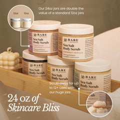 Frasco con lavanda para Bare Botanics Scrub: aroma calmante.