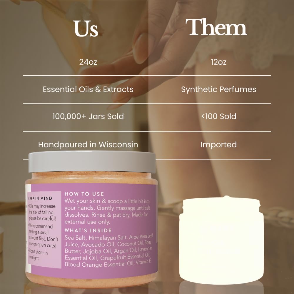 Cuchara de madera incluida facilita la dosificación de Bare Botanics Scrub Corporal.