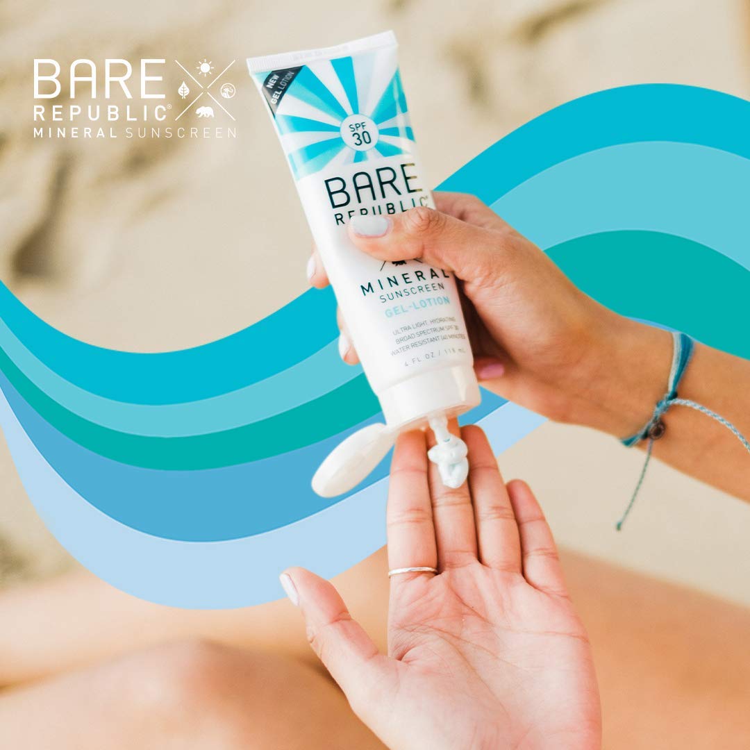 Bare Republic Gel Mineral Protector solar ideal para la familia al aire libre